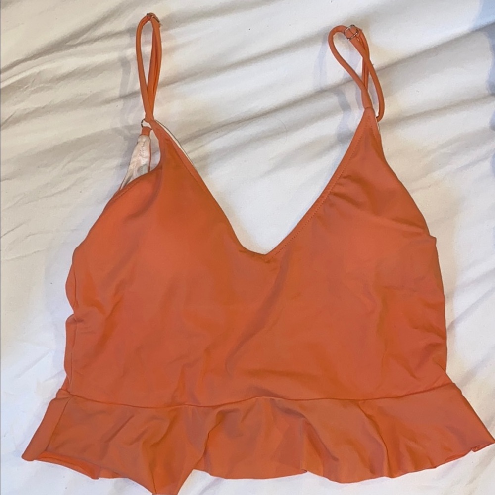Kortni Jeane Coral swimsuit top Size Medium